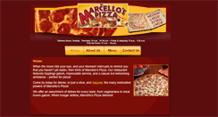 Desktop Screenshot of marcellospizzanorcoca.com