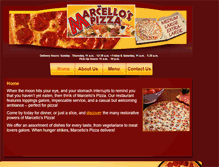 Tablet Screenshot of marcellospizzanorcoca.com